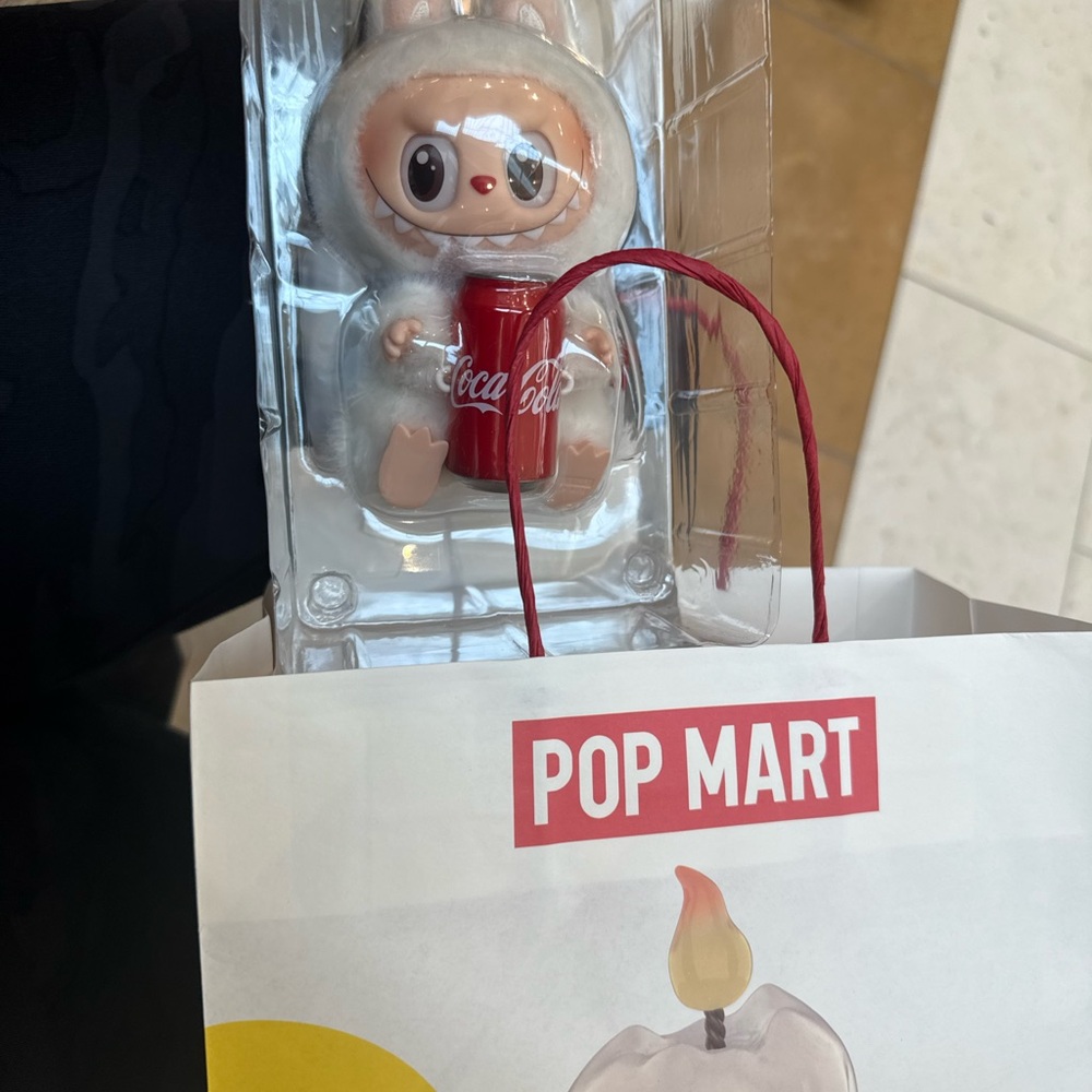 Pop Mart Labubu with Coca-Cola Can